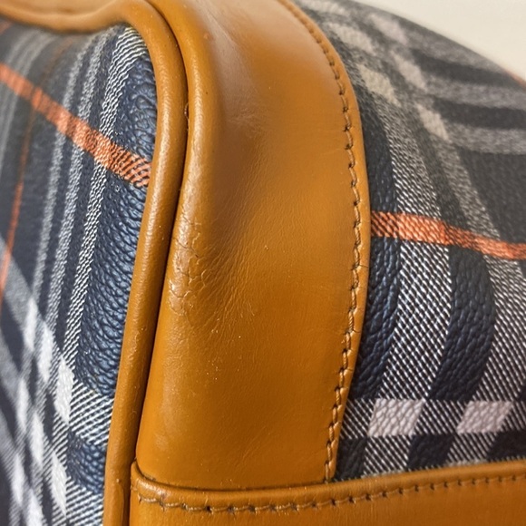 Burberry Bucket Bag coated canvas navy blue Haymarket pattern - Picture 11 of 14